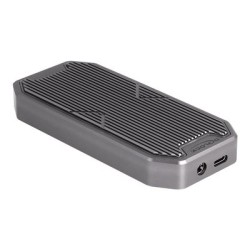 Delock - Kryt úložište - hraní her, osvetlení RGB LED - M.2 - M.2 NVMe Card / PCIe (NVMe) - USB 3.2 (Gen 2x2) - šedá