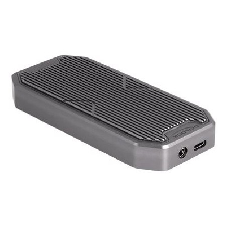 Delock - Kryt úložište - hraní her, osvetlení RGB LED - M.2 - M.2 NVMe Card / PCIe (NVMe) - USB 3.2 (Gen 2x2) - šedá