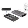 Delock - Kryt úložište - 20 Gbps, funkce klonování - M.2 - M.2 NVMe Card - USB-C - šedá