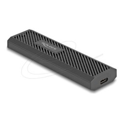 Delock - Kryt úložište - externí, bez použití nástroju - M.2 - M.2 Card (PCIe NVMe & SATA) - USB-C - cerná