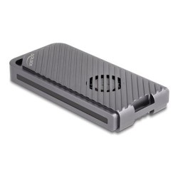 Delock - Kryt úložište - 40 Gbps, herní styl, s LED a ventilátorem, bez nástroju - M.2 - M.2 NVMe Card - Thunderbolt 3