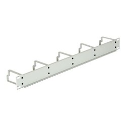 Delock - Panel pro uspořádání kabelů - světle šedá, RAL 7035 - 1U - 19"