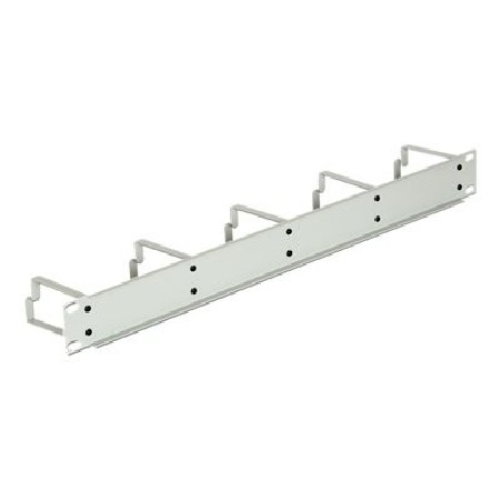 Delock - Panel pro uspořádání kabelů - světle šedá, RAL 7035 - 1U - 19"