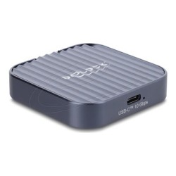 Delock - Kryt úložište - magnetic - M.2 - M.2 Card (PCIe NVMe & SATA) - USB-C - šedá