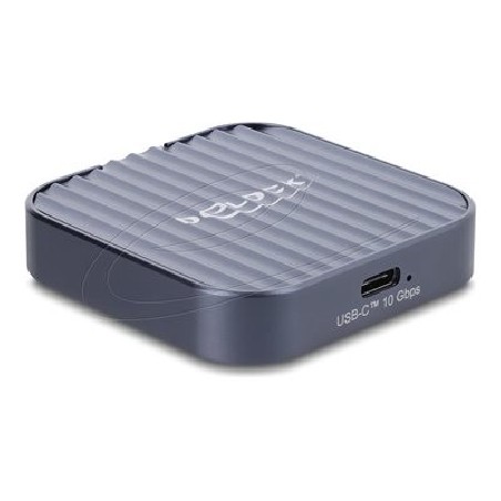 Delock - Kryt úložište - magnetic - M.2 - M.2 Card (PCIe NVMe & SATA) - USB-C - šedá
