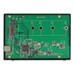 Delock 2.5 External Enclosure for M.2 NVMe PCIe SSD - Kryt úložiště - SATA - USB 3.1 (Gen 2) - černá