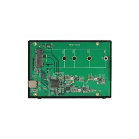 Delock 2.5 External Enclosure for M.2 NVMe PCIe SSD - Kryt úložiště - SATA - USB 3.1 (Gen 2) - černá
