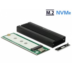 Delock - Kryt úložiště - M.2 Card - USB 3.1 (Gen 2) - černá