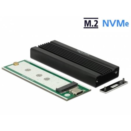 Delock - Kryt úložiště - M.2 Card - USB 3.1 (Gen 2) - černá