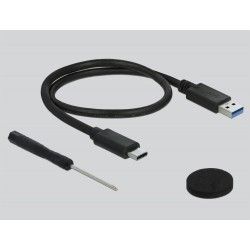 Delock 2.5" External Enclosure SATA HDD / SSD USB 3.0 - Kryt úložiště - 2.5" - SATA 6Gb/s - USB 3.1 (Gen 2) - černá