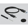 Delock 2.5" External Enclosure SATA HDD / SSD USB 3.0 - Kryt úložiště - 2.5" - SATA 6Gb/s - USB 3.1 (Gen 2) - černá