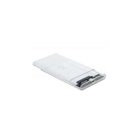 Delock 2.5 External Enclosure SATA HDD USB 3.0 - Kryt úložiště - 2.5" - SATA 6Gb/s - USB 3.1 (Gen 2) - průhledná