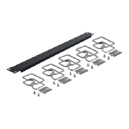 Delock - Stojanový panel pro uspořádání kabelů - černá - 1U - 19" 42628