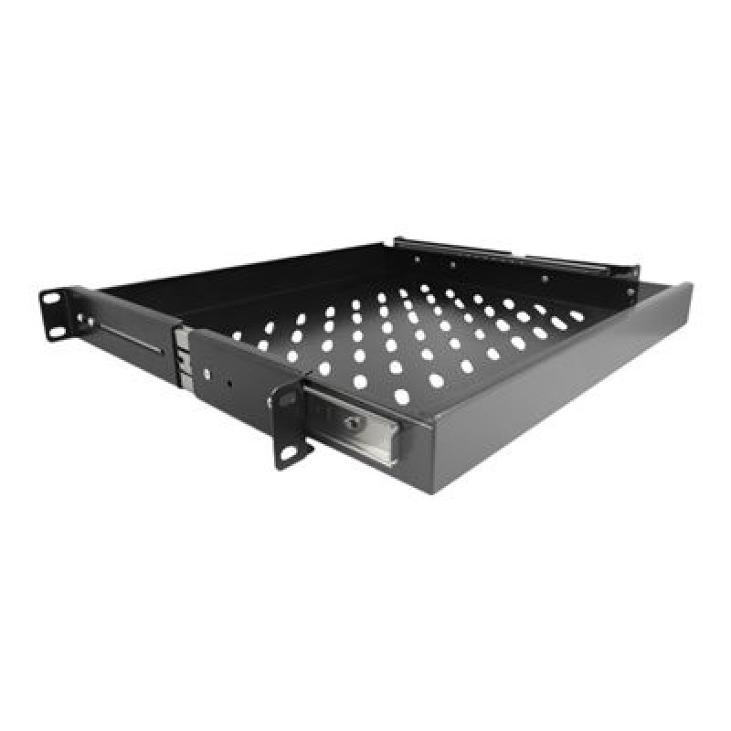 Delock - Zásuvka regálu - černá - 1U - 19"