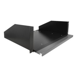 19-inch pull-out shelf 3U black, 19-inch pull-out shelf 3U black