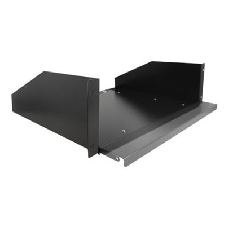 19-inch pull-out shelf 3U black, 19-inch pull-out shelf 3U black