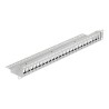 Delock Keystone Patch Panel - Propojovací panel - šedá - 1U - 19" - 24 porty