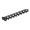 Delock - Propojovací panel - CAT 6a - RJ-45 X 24 - hluboce černá, RAL 9005 - 1U - 19"