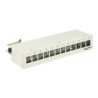 Delock Keystone Desktop Patch Panel - Propojovací panel - světle šedá, RAL 7035 - 12 portů