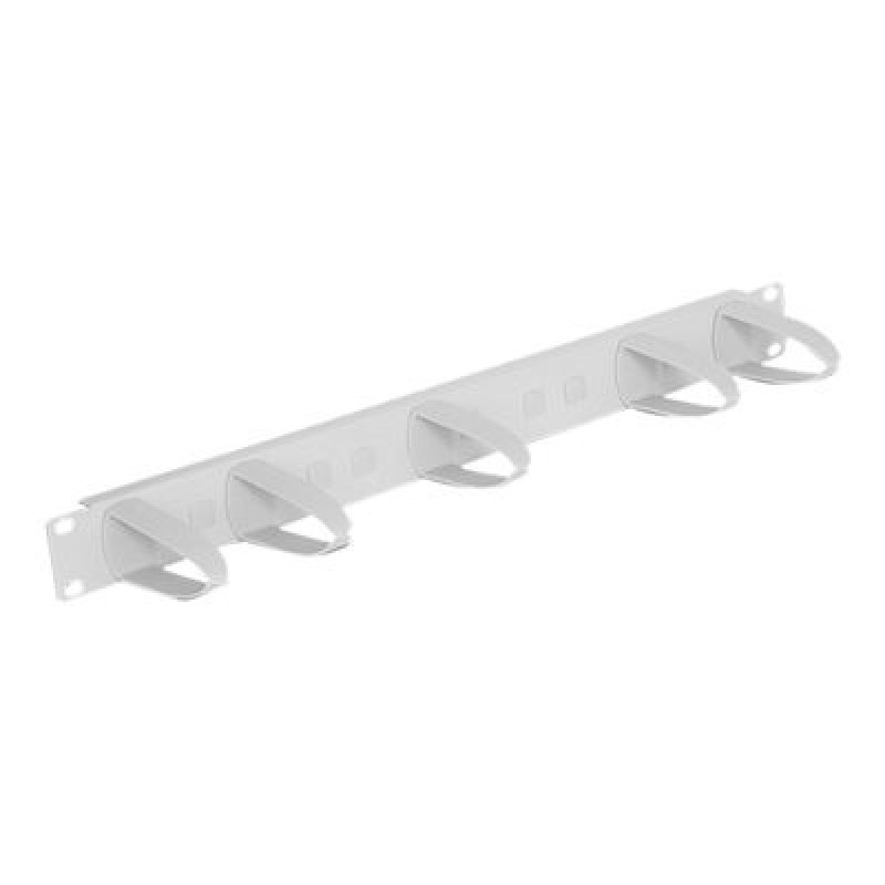 Delock Universal - Panel pro uspořádání kabelů - montáž do racku - světle šedá, RAL 7035 - 1U - 19"