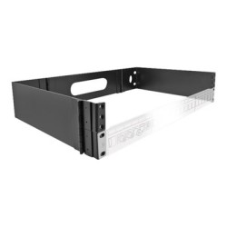 19 Wall Mount Rack 2U foldable black, 19 Wall Mount Rack 2U foldable black