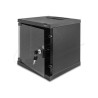 Delock - Skrín - s prosklenými dvermi, hloubka 240 mm, nosnost 30 kg, 330 x 312 x 300 mm - montáž na stenu, upevnitelné na