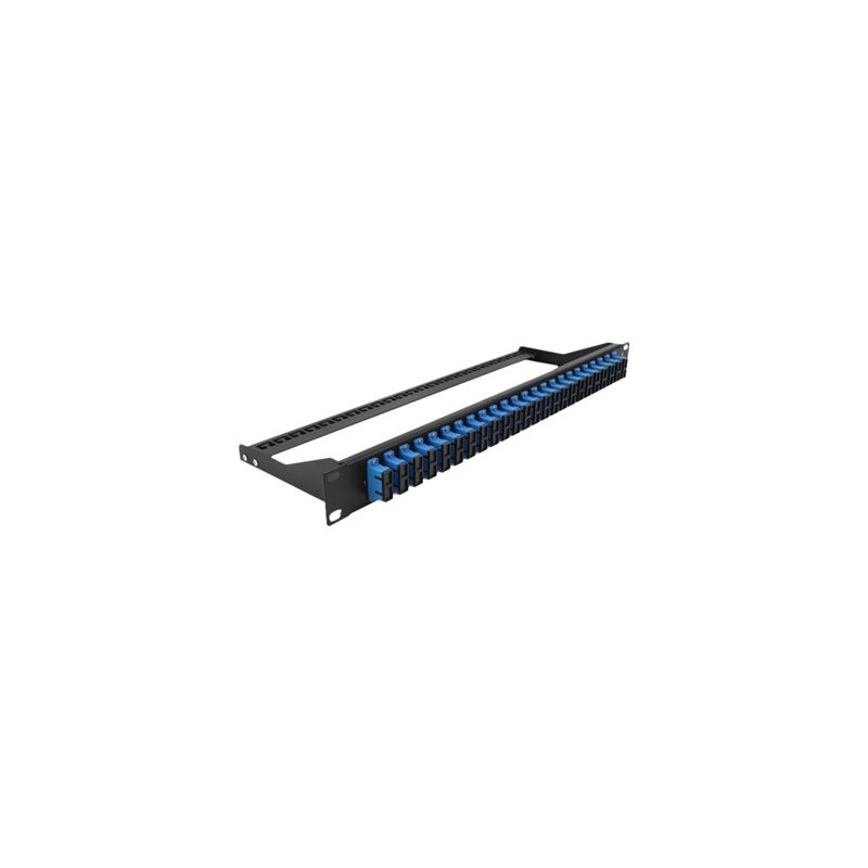 Delock - Propojovací panel - montáž do racku - SC Duplex SM X 24 - černá, modrá - 1U - 19"
