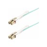 StarTech.com 10m (30ft) LC to LC (UPC) OM4 Multimode Fiber Optic Cable w/Push Pull Tabs, 50/125?m, 100G Networks, Bend