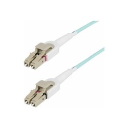 StarTech.com 5m (15ft) LC to LC (UPC) OM4 Switchable Fiber Optic Cable 50/125?m, 100G Networks, Toolless Polarity Switching