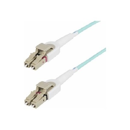 StarTech.com 5m (15ft) LC to LC (UPC) OM4 Switchable Fiber Optic Cable 50/125?m, 100G Networks, Toolless Polarity Switching