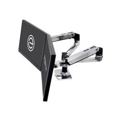 Ergotron LX Dual Side-by-Side Arm - Montážní sada (svorka k montáži na stůl, úchyt průchodky, žerď, 2 polohovatelná ramena, 2