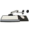 Ergotron LX - Montáž otočného ramene pro klávesnici / myš - montáž na stěnu, montáž na nástěnnou kolejnici - leštěný hliník