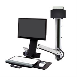 Ergotron StyleView Sit-Stand Combo System - Montážní sada (držák CPU, 2 kryty drah, 2 cable channels, opěrka zápěstí
