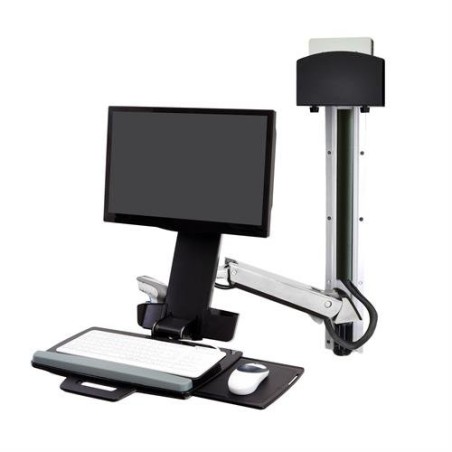 Ergotron StyleView Sit-Stand Combo System - Montážní sada (držák CPU, 2 kryty drah, 2 cable channels, opěrka zápěstí