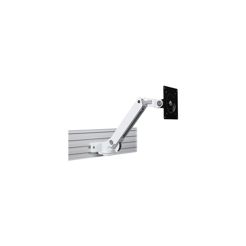 Ergotron LX Arm with Rail Adapter - Montážní sada (kloubové rameno, rail adapter) - pro Displej LCD - bílá - velikost