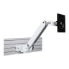Ergotron LX Arm with Rail Adapter - Montážní sada (kloubové rameno, rail adapter) - pro Displej LCD - bílá - velikost
