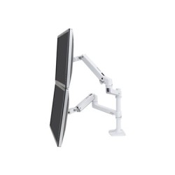 Ergotron LX - Montážní sada (svorka k montáži na stůl, žerď, 2 polohovatelná ramena, 2 držáky rozšíření) - pro 2 LCD displeje