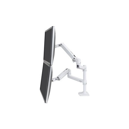 Ergotron LX - Montážní sada (svorka k montáži na stůl, žerď, 2 polohovatelná ramena, 2 držáky rozšíření) - pro 2 LCD displeje