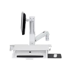 Ergotron StyleView Sit-Stand Combo Arm - Montážní sada (opěrka zápěstí, konzola pro montáž na stěnu, držák displeje, montážní
