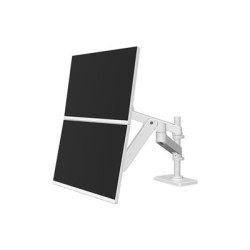 Ergotron LX Pro - Montážní sada (duální stohovací rameno) - pro 2 LCD displeje - hliník - bílá - velikost obrazovky: až 24"