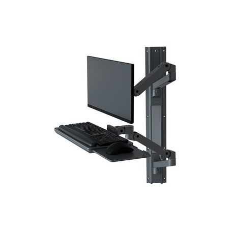Ergotron LX Pro - Montážní sada (2 ramena, 2 rozšíření, zásuvka pro klávesnici, vysouvací podložka pod myš, držák na myš, 2