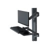 Ergotron LX Pro - Montážní sada (2 ramena, 2 rozšíření, zásuvka pro klávesnici, vysouvací podložka pod myš, držák na myš, 2