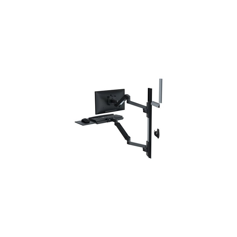 Ergotron LX Pro - Montážní sada (2 ramena, 2 rozšíření, zásuvka pro klávesnici, vysouvací podložka pod myš, držák na myš, 2