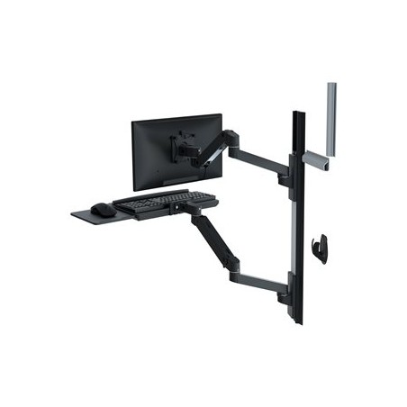 Ergotron LX Pro - Montážní sada (2 ramena, 2 rozšíření, zásuvka pro klávesnici, vysouvací podložka pod myš, držák na myš, 2