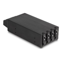 Delock - Skladovací mobilní rack - cerná