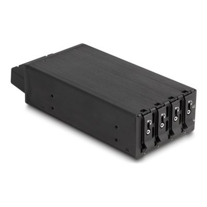 Delock - Skladovací mobilní rack - cerná