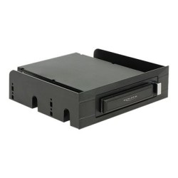 Delock 3.5"/ 5.25"Mobile Rack for 2.5"SATA hard drives and SSDs - Skladovací mobilní rack - 2.5" - černá