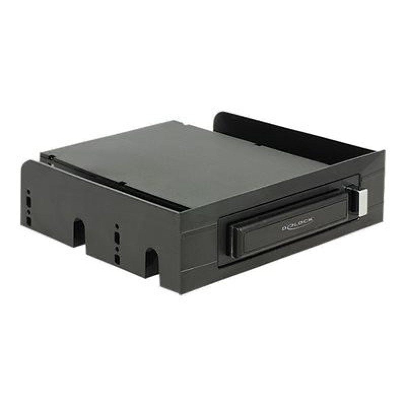 Delock 3.5"/ 5.25"Mobile Rack for 2.5"SATA hard drives and SSDs - Skladovací mobilní rack - 2.5" - černá
