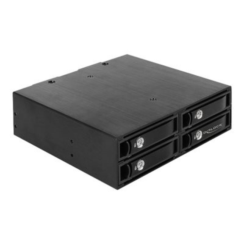 Delock - Skladovací mobilní rack - 2.5" - černá 47233