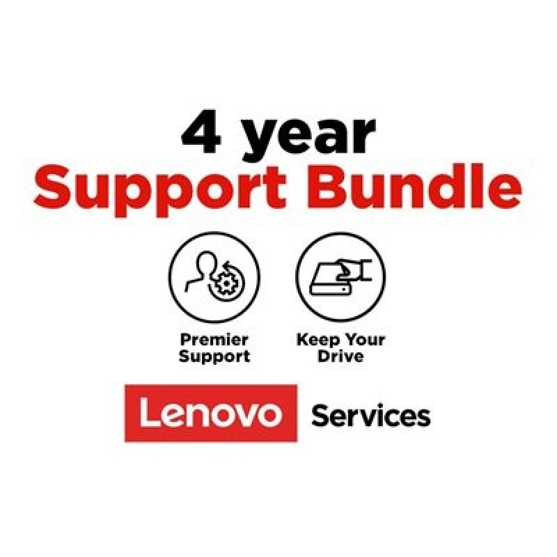 Lenovo Onsite + Keep Your Drive + Premier Support - Prodloužená dohoda o službách - náhradní díly a práce (pro notebooky) - 4